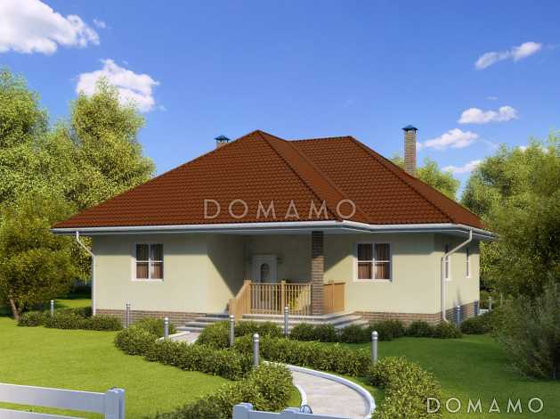 Проект загородного дома с мансардным этажом без окон