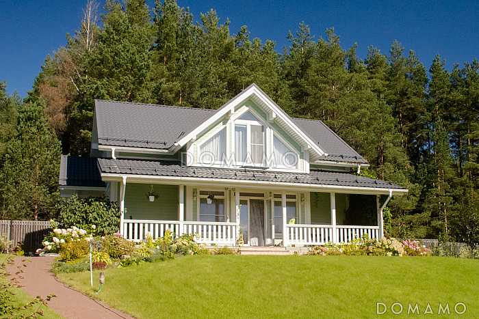 Проект дома с мансардой из кирпича