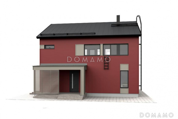 Проект стильного каркасного дома