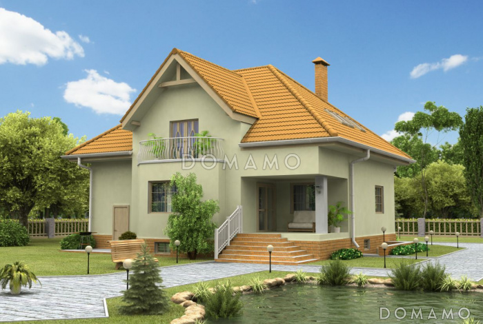 Проект современного дома усадебного типа с подвалом