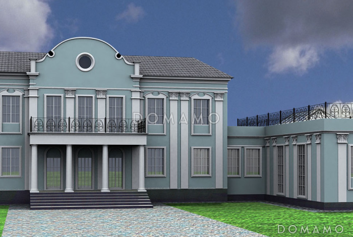 Проект помещения бассейна пристроенного к существующему жилому дому