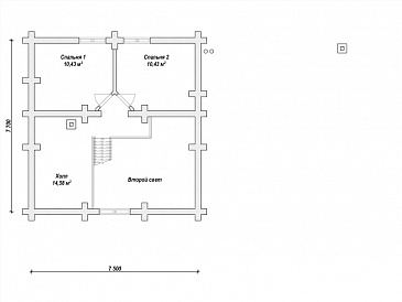 N-128 / План 2 этажа