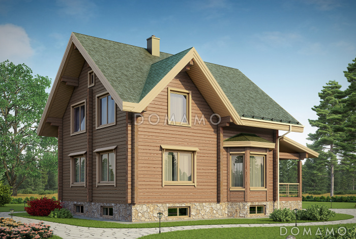 Проект рационально распланированного, уютного дома с тремя просторными спальнями и личным кабинетом