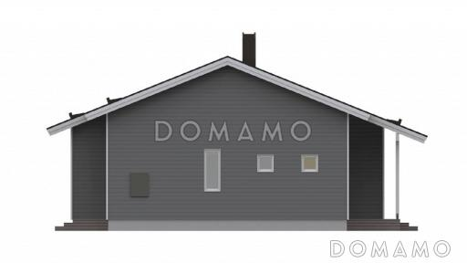 Проект каркасного дома с тремя спальнями / Фасад 4