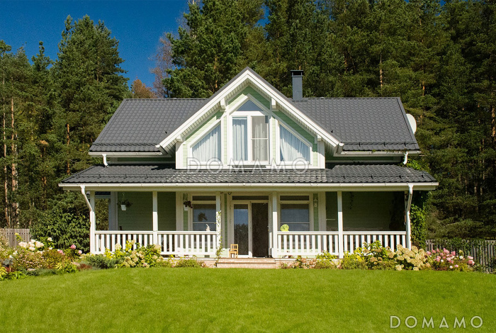 Проект дома с мансардой из пеноблоков