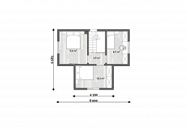 Милитари / План 2 этажа