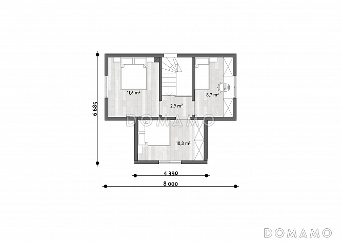Милитари / План 2 этажа