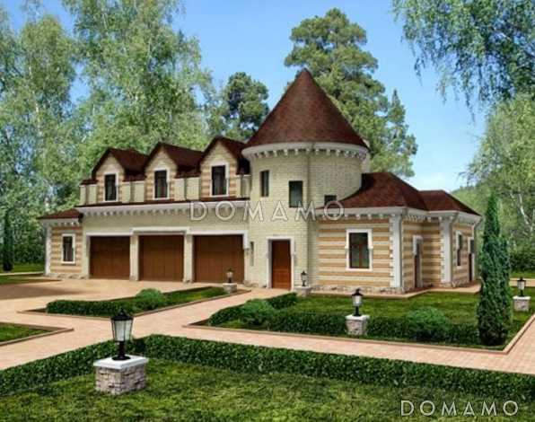 Проект гаража с комнатой для охраны