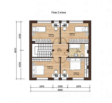 ФЛАМАНДИЯ 150 / План мансардного этажа