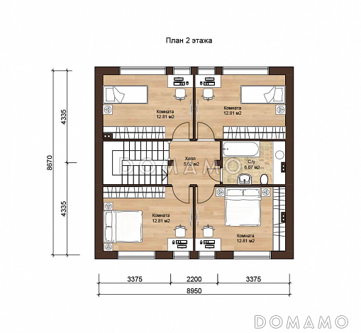 ФЛАМАНДИЯ 150 / План мансардного этажа