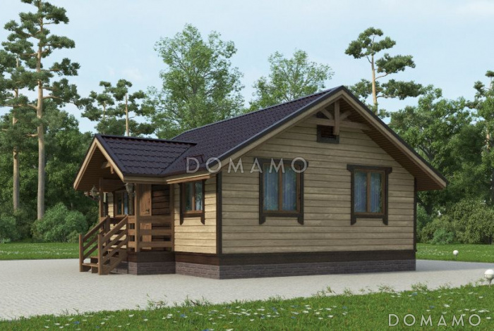 Проект одноэтажного небольшого дома