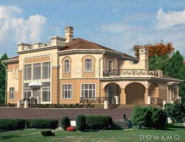 Проект двухэтажного дома из кирпича с комнатой для прислуги