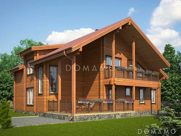 Проект дома с террасой