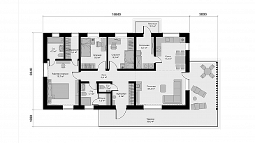 Пенаты S Блэк Оук / План 1 этажа