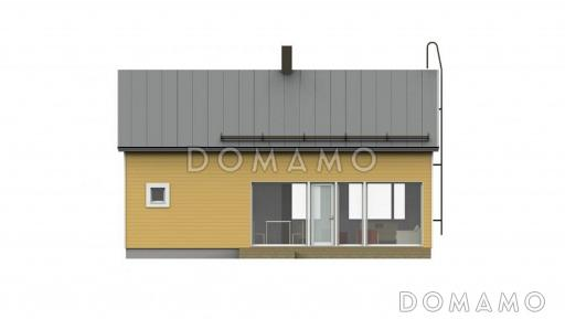 Проект каркасного дачного дома / Фасад 3