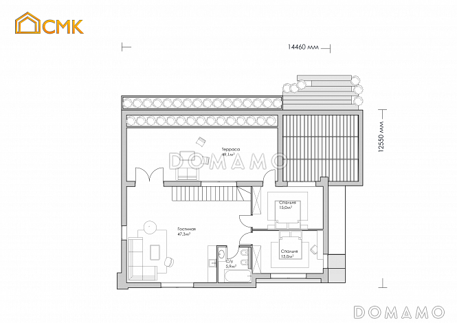 Mos Villa / План 2 этажа