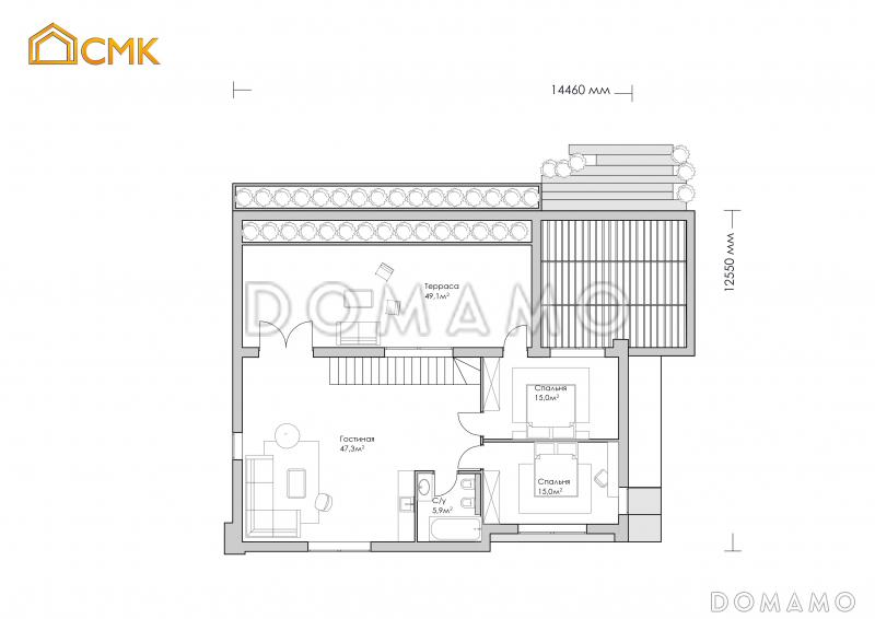 Mos Villa / План 2 этажа