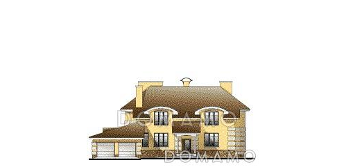 Проект дома с медной кровлей / Фасад 3