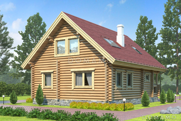 Проект деревянного дома со вторым светом