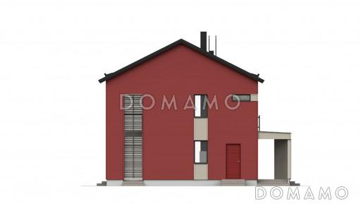 Проект стильного каркасного дома / Фасад 2