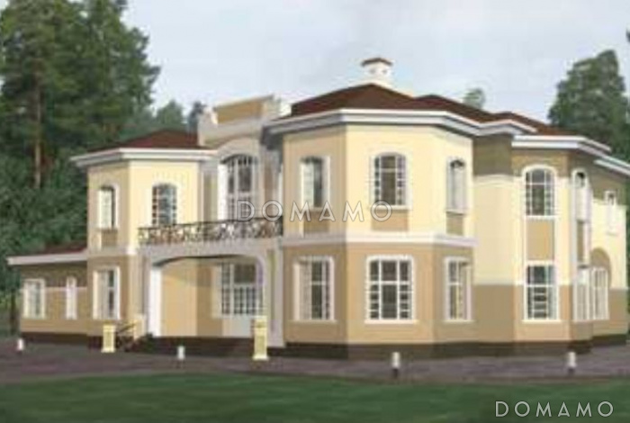 Проект двухэтажного дома из кирпича с комнатой для прислуги