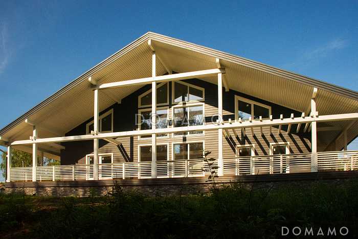 Проект каркасного дома в стиле шале