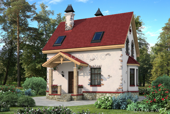 Проект экономичного каркасного коттеджа с увеличенной площадью.