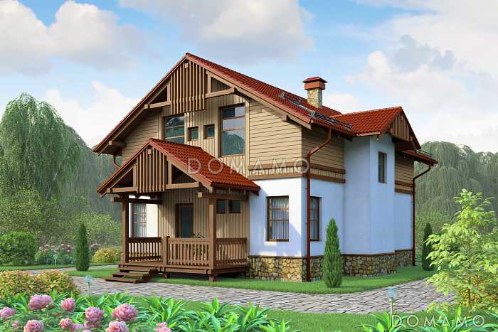 Проект небольшого каркасного дачного дома с утеплением 