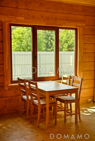 Проект деревянного дома из клееного бруса с гостинной на втором этаже