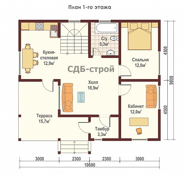 ДБР24 / План 1 этажа