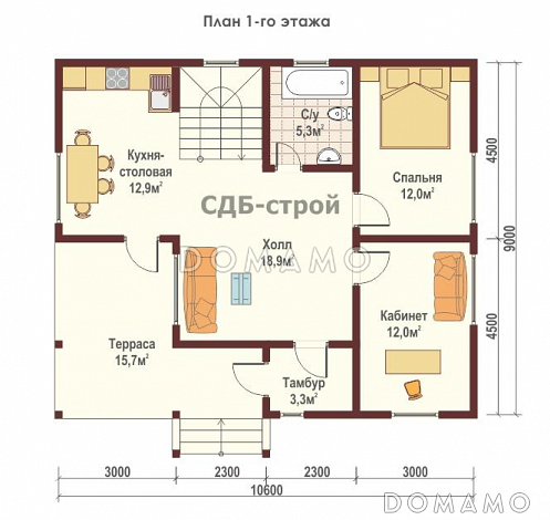 ДБР24 / План 1 этажа