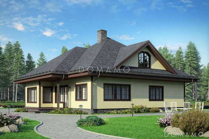 Проект теплого и уютного дома из кирпича