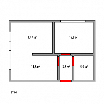 Дом "Светлый" 108м2 / План 1 этажа