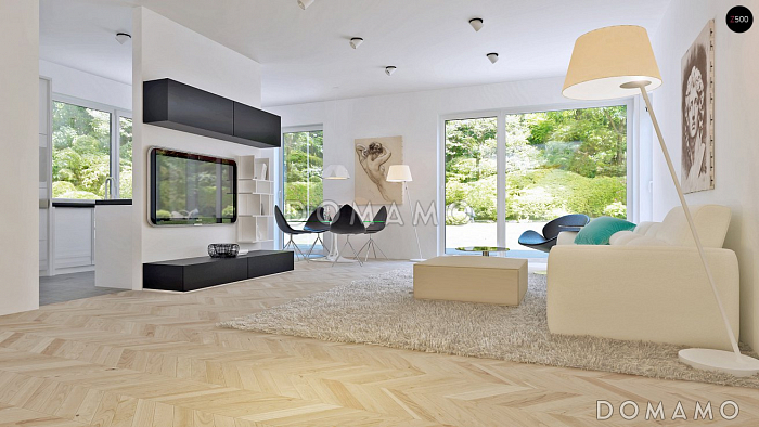 Проект компактного двухэтажного дома из кирпича с тремя спальнями