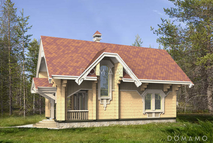 Проект бани со свайным фундаментом