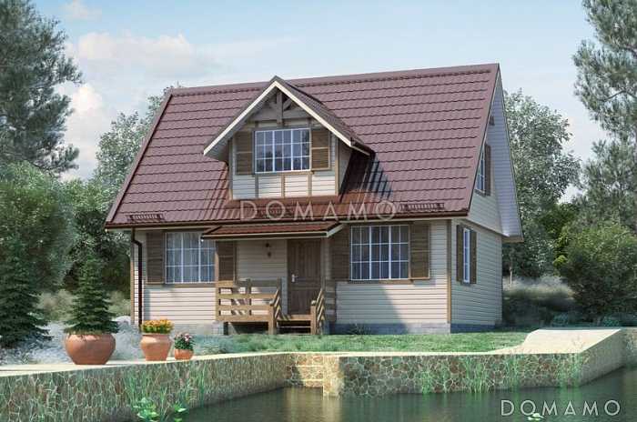 Проект небольшого уютного дома из клееного бруса