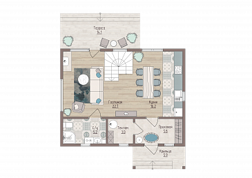 ФОРССА  / План 1 этажа