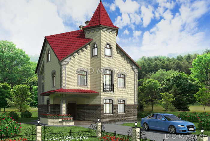 Проект коттеджа в готическом стиле