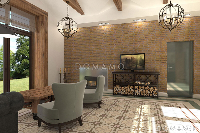 Проект кирпичного дома для нескольких поколений семьи