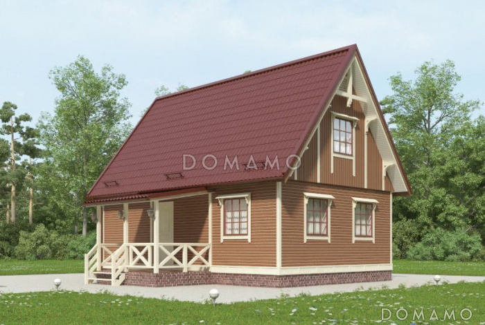 Проект каркасного дома с санузлом