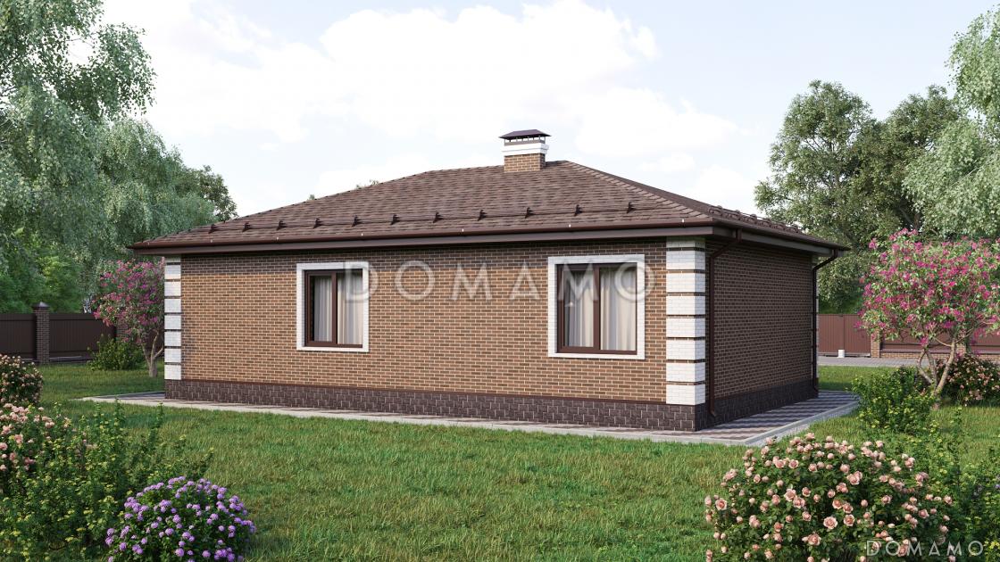 Проект одноэтажного дома в современном стиле / 2