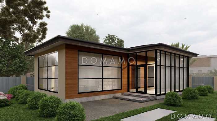 Проект бани с комнатой отдыха S-68