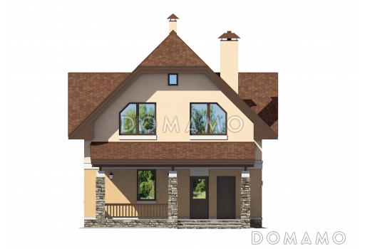 Проект небольшого дома / Фасад 1