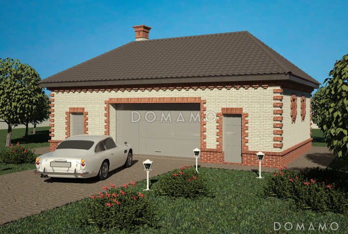 Гараж для машины и квадроцикла