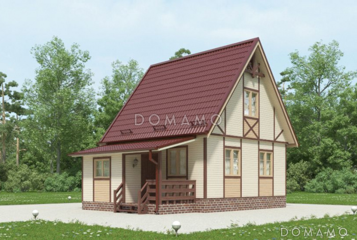 Проект каркасного дома 6х6