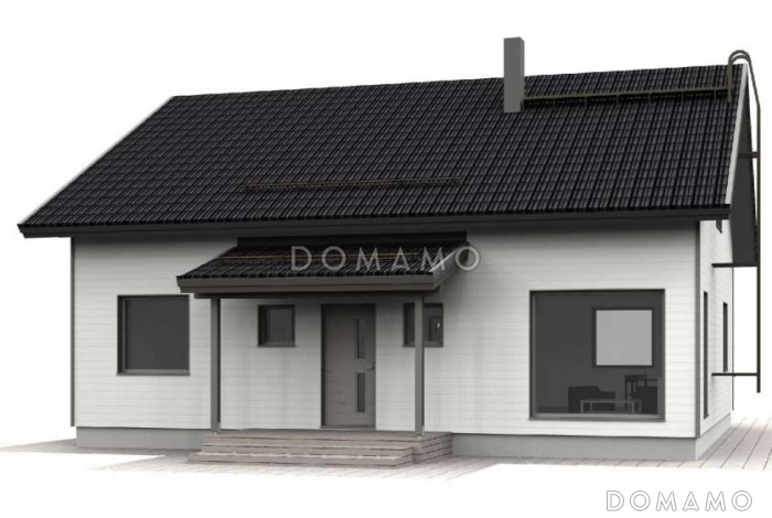 М-122 одноэтажный с мансардой дом