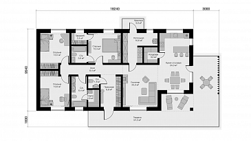 Пенаты M Брик Фрэш / План 1 этажа