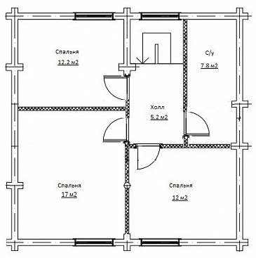 Калина / План мансардного этажа