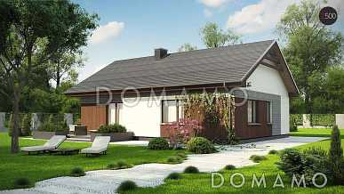 Проект небольшого уютного одноэтажного дома из газобетона с тремя спальнями