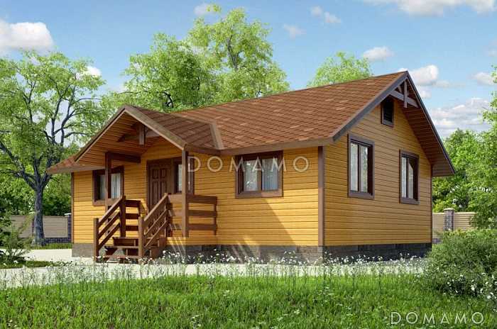 Проект одноэтажного компактного дома